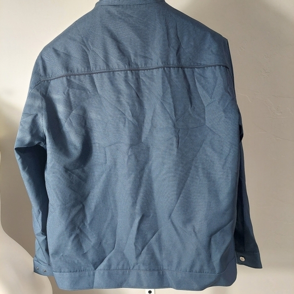 Thomas Hardy Blue Jacket Size L Classic Herringbone Zip Up Members High Neck L - Picture 2 of 11